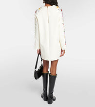 Max Mara Leva floral wool-blend minidress