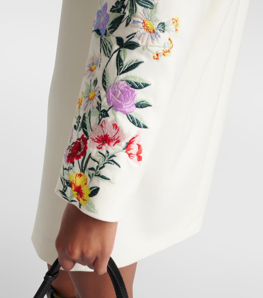 Max Mara Leva floral wool-blend minidress