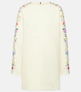 Max Mara Leva floral wool-blend minidress