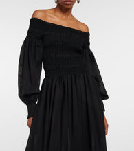Max Mara Manu off-shoulder virgin wool maxi dress