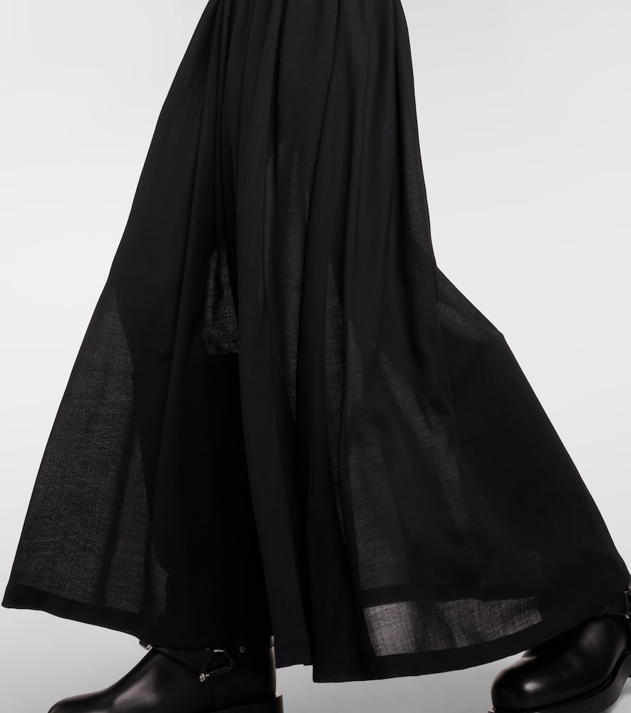 Max Mara Manu off-shoulder virgin wool maxi dress
