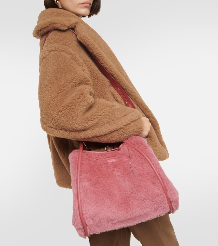Max Mara Marine Medium teddy tote bag