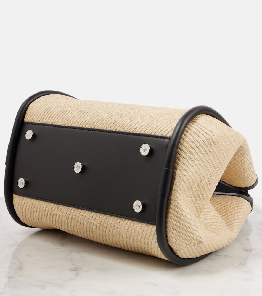 Max Mara Marine Small raffia tote bag