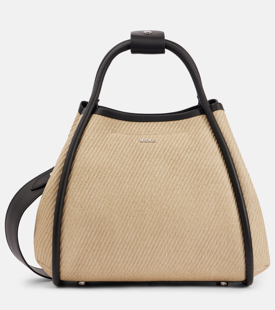 Max Mara Marine Small raffia tote bag. Shop Max Mara Beach Bags for women now.