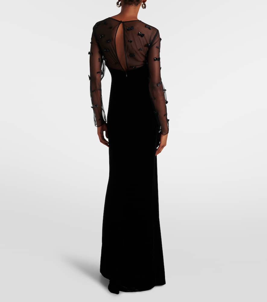 Max Mara Marocco mesh gown