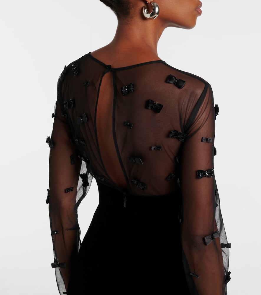 Max Mara Marocco mesh gown