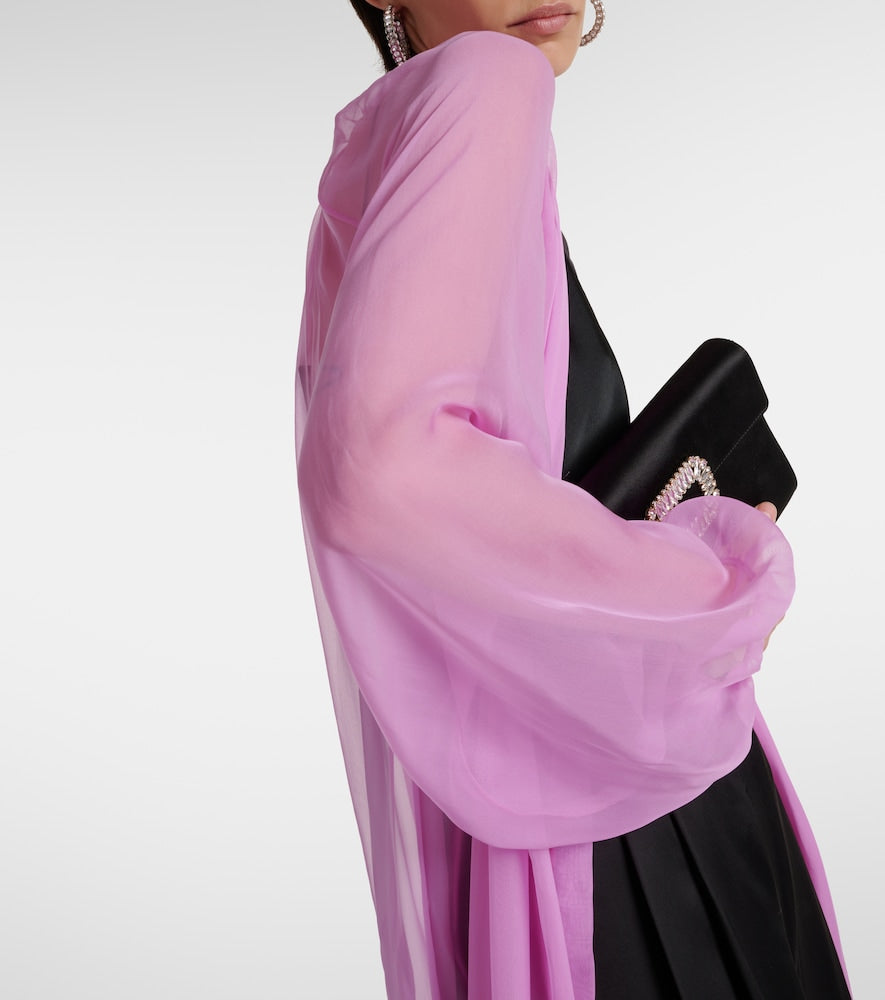 Max Mara Medicea silk chiffon robe