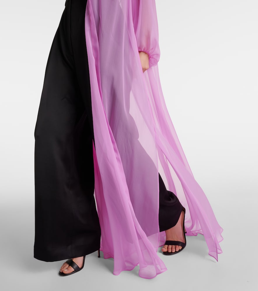 Max Mara Medicea silk chiffon robe
