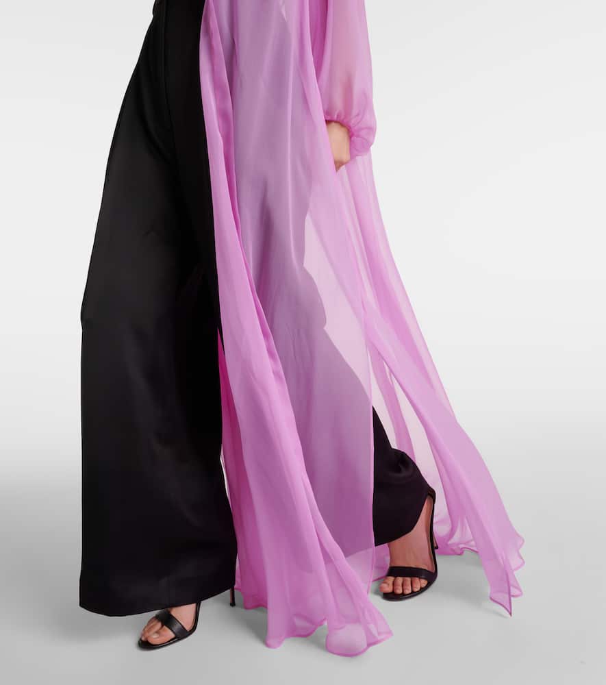 Max Mara Medicea silk chiffon robe