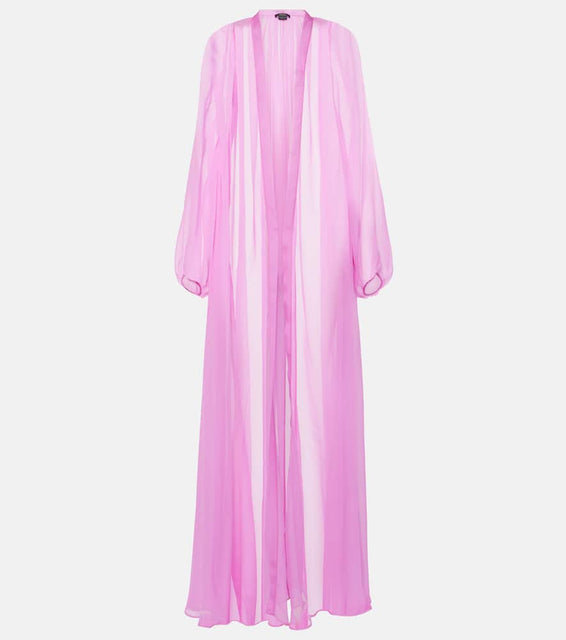 Max Mara Medicea silk chiffon robe