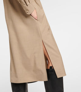 Max Mara Monia virgin wool shirt dress