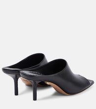 Max Mara Muleopentoe 65 leather mules