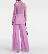 Max Mara Negrar silk organza blazer