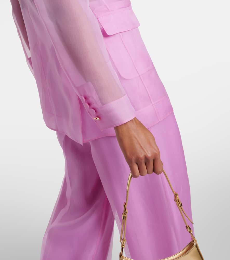 Max Mara Negrar silk organza blazer