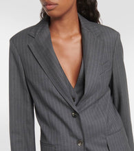 Max Mara Oche pinstripe wool blazer