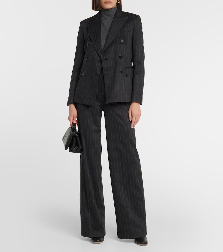 Max Mara Ofride double-breasted pinstriped  blazer