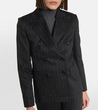 Max Mara Ofride double-breasted pinstriped  blazer
