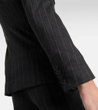 Max Mara Ofride double-breasted pinstriped  blazer