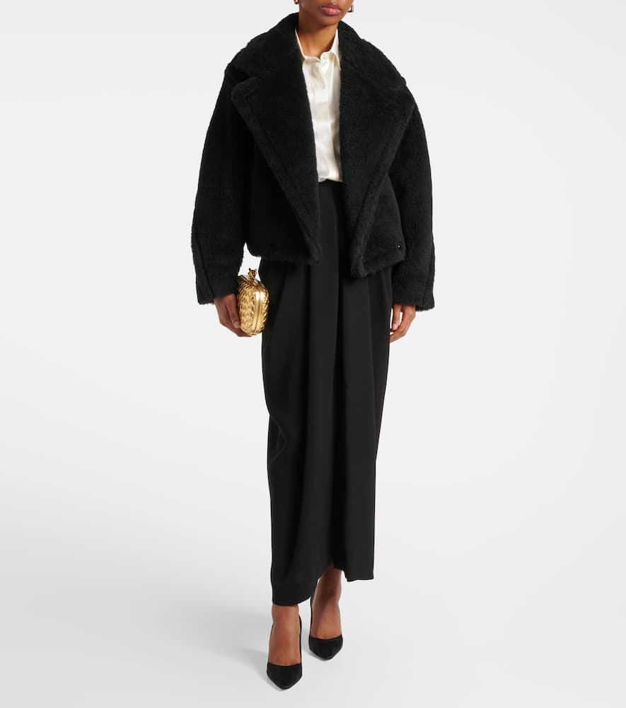 Max Mara Oggeri alpaca, wool, and silk teddy coat