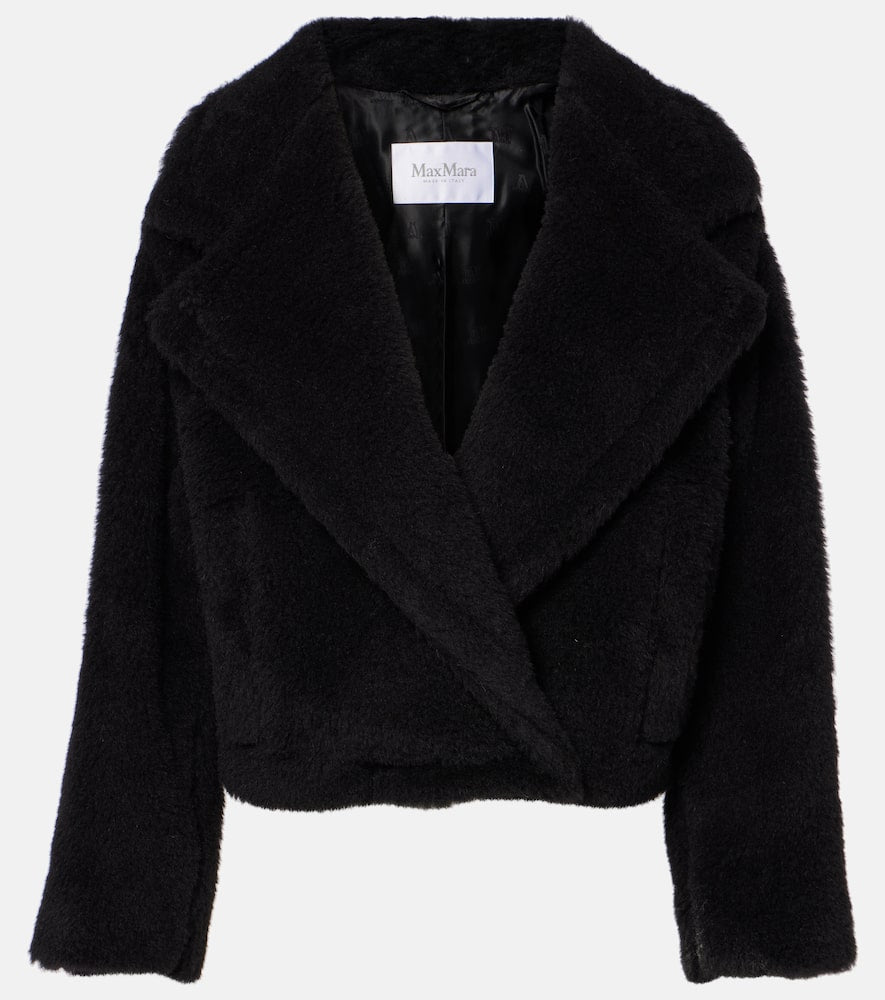 Max Mara Oggeri alpaca, wool, and silk teddy coat