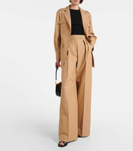 Max Mara Pacos belted cotton canvas jacket