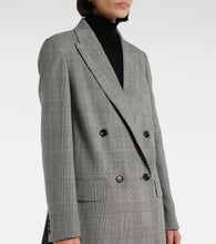 Max Mara Paniere houndstooth virgin wool blazer