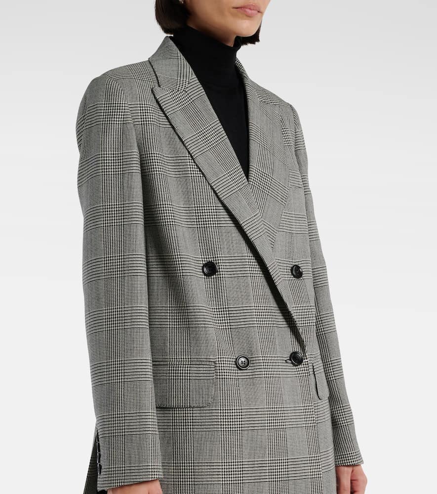 Max Mara Paniere houndstooth virgin wool blazer