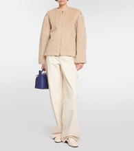 Max Mara Panno alpaca, wool and silk teddy jacket