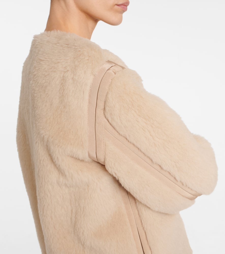 Max Mara Panno alpaca, wool and silk teddy jacket