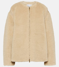 Max Mara Panno alpaca, wool and silk teddy jacket