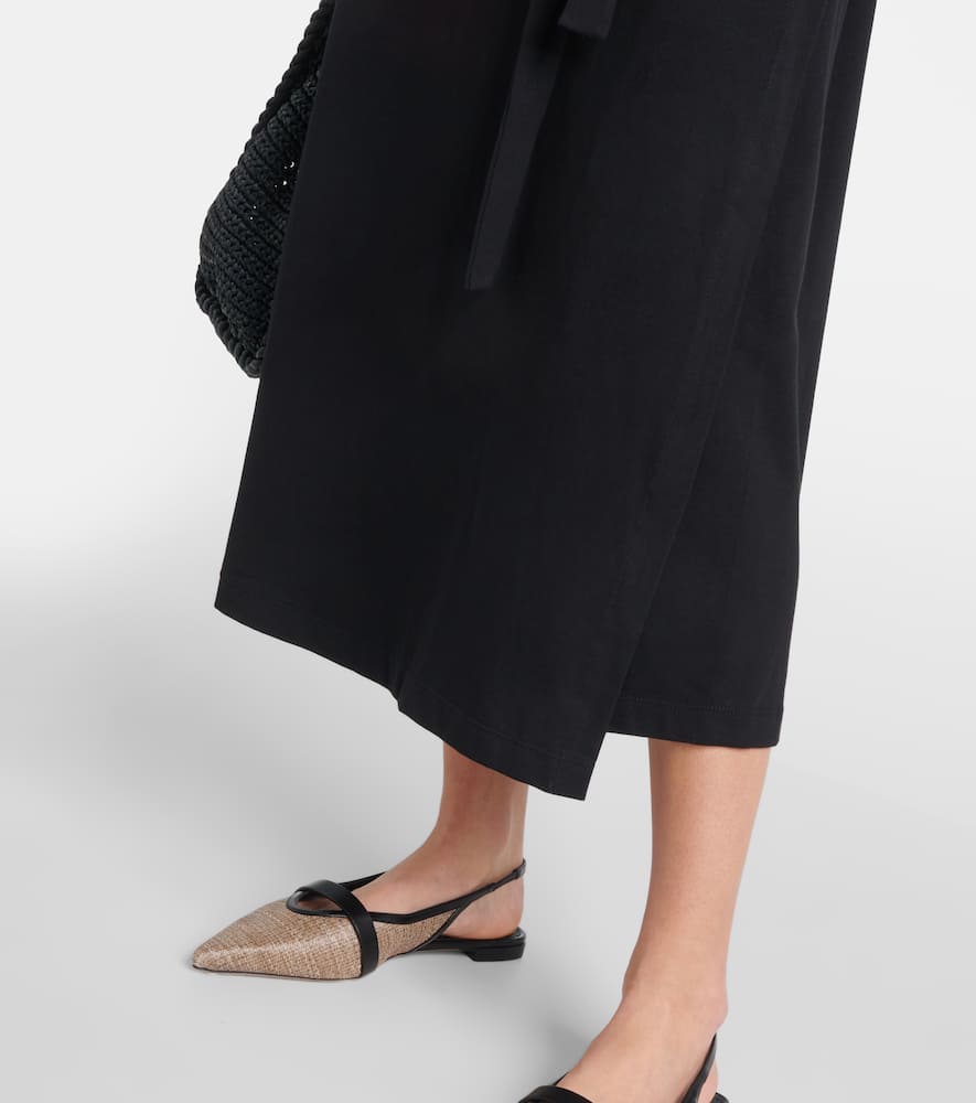 Max Mara Pisano cotton-blend jersey midi dress