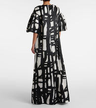 Max Mara Printed silk organza gown
