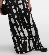 Max Mara Printed silk organza gown