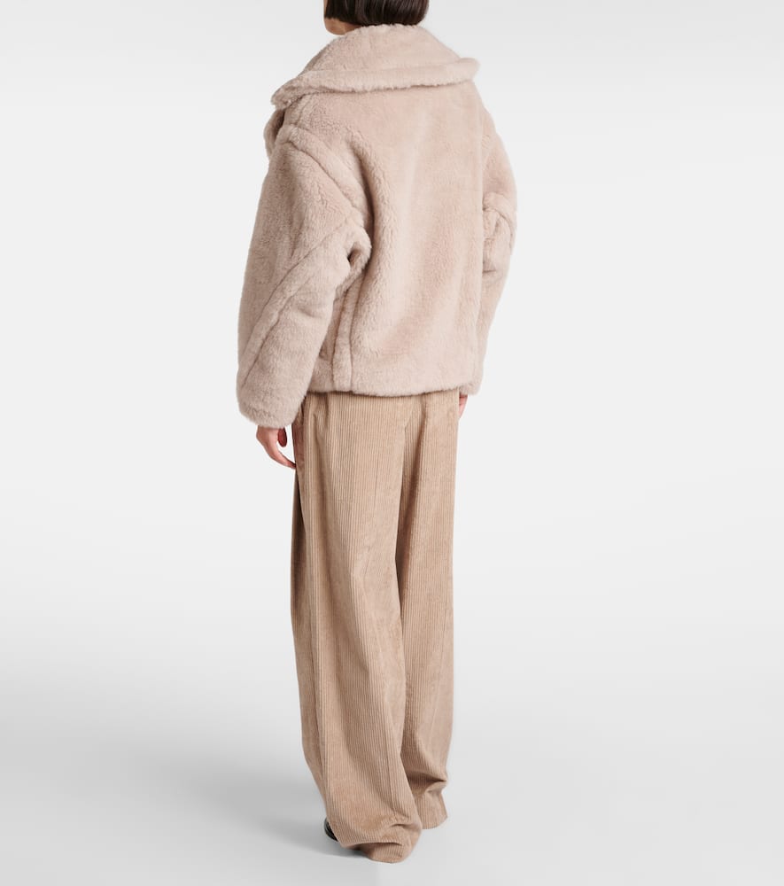Max Mara Radice alpaca, wool, and silk teddy jacket