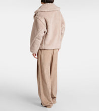 Max Mara Radice alpaca, wool, and silk teddy jacket