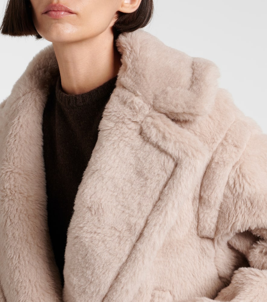 Max Mara Radice alpaca, wool, and silk teddy jacket