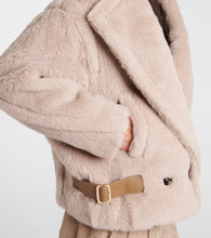 Max Mara Radice alpaca, wool, and silk teddy jacket
