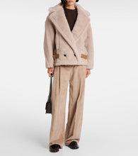 Max Mara Radice alpaca, wool, and silk teddy jacket