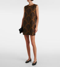 Max Mara Romania jacquard wool-blend minidress