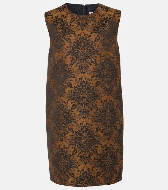 Max Mara Romania jacquard wool-blend minidress