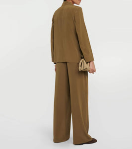 Max Mara Rosano belted silk blazer