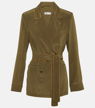 Max Mara Rosano belted silk blazer