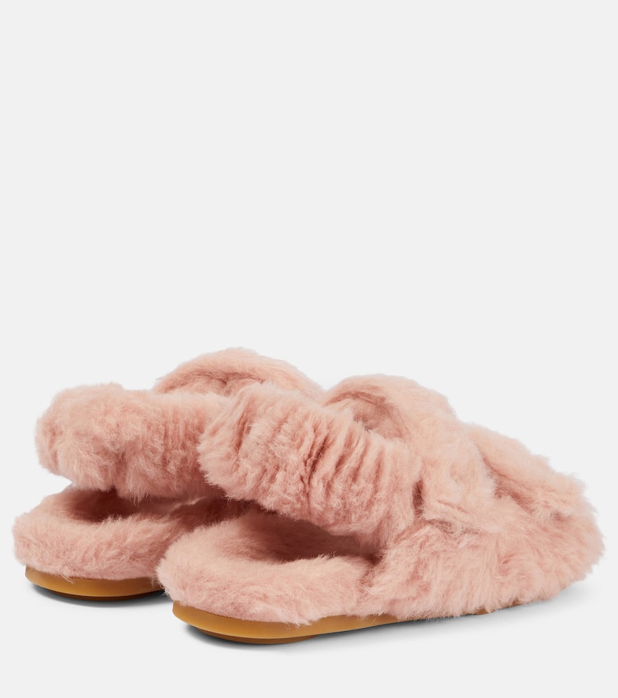 Max Mara Sandya shearling sandals