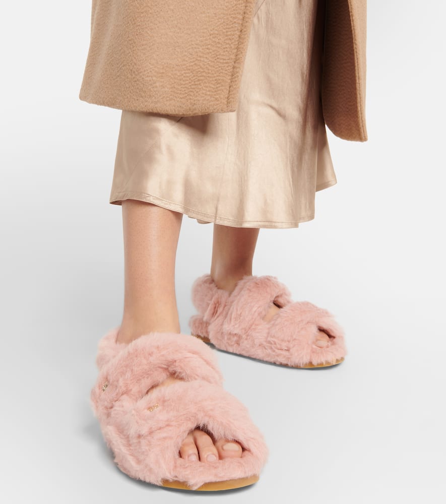 Max Mara Sandya shearling sandals