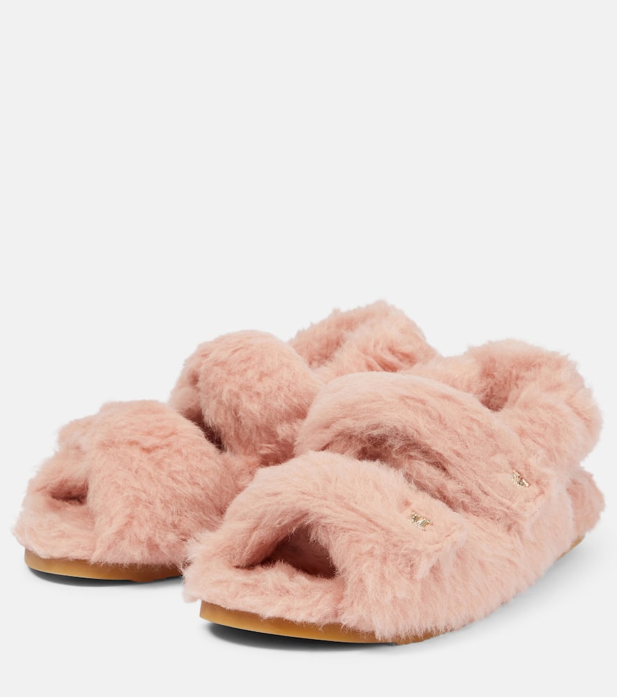 Max Mara Sandya shearling sandals