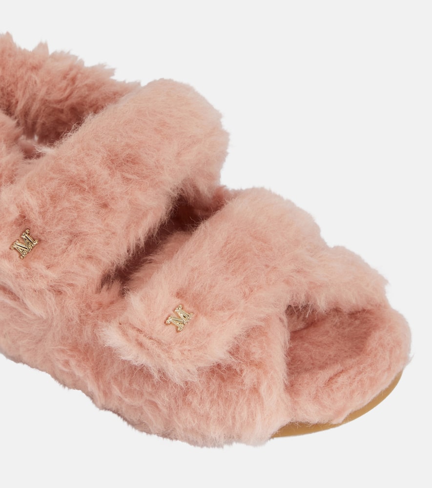 Max Mara Sandya shearling sandals