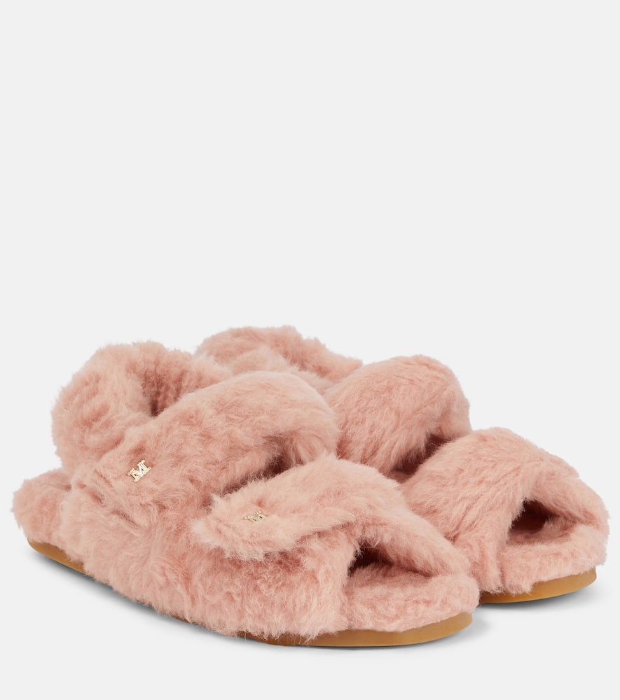 Max Mara Sandya shearling sandals