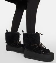 Max Mara Shearling-trimmed snow boots