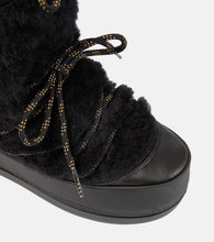 Max Mara Shearling-trimmed snow boots