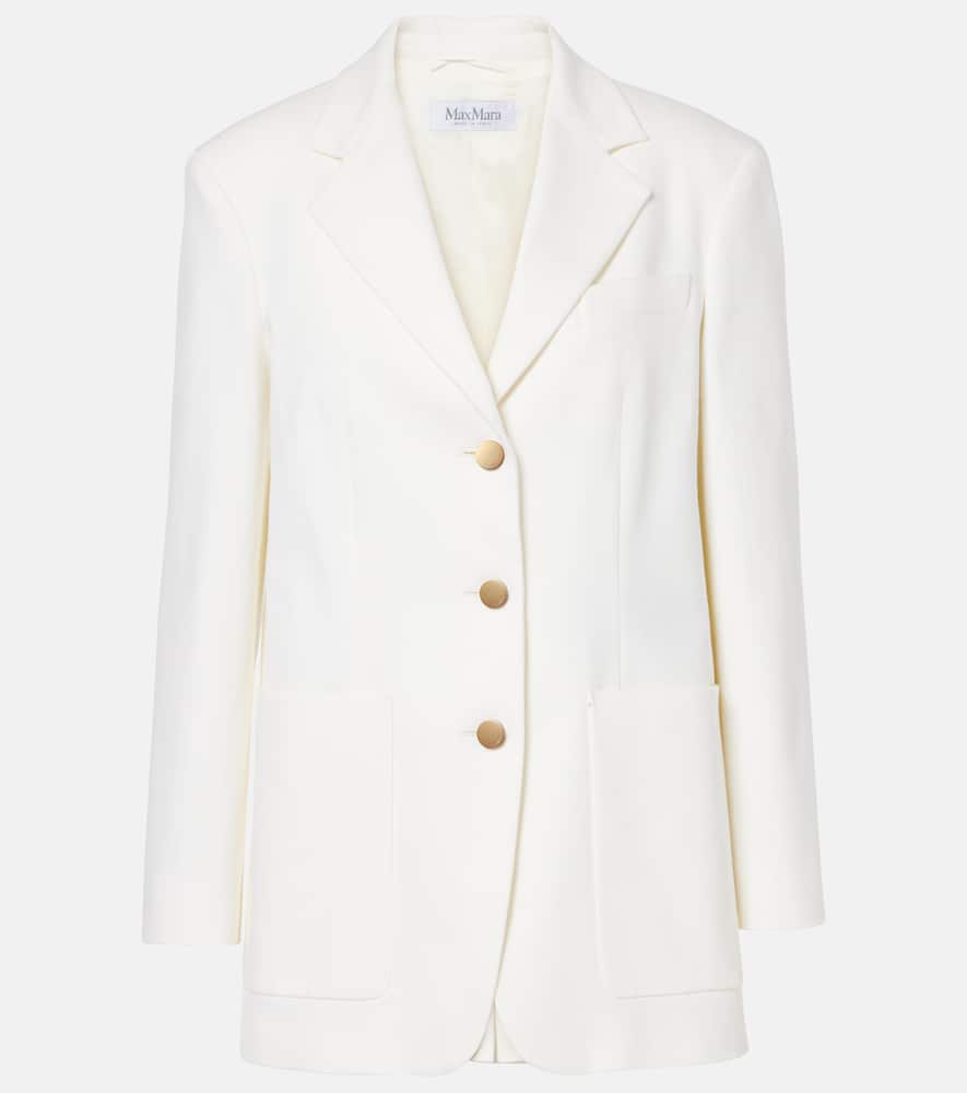 Max Mara Single-breasted cotton drill jacket